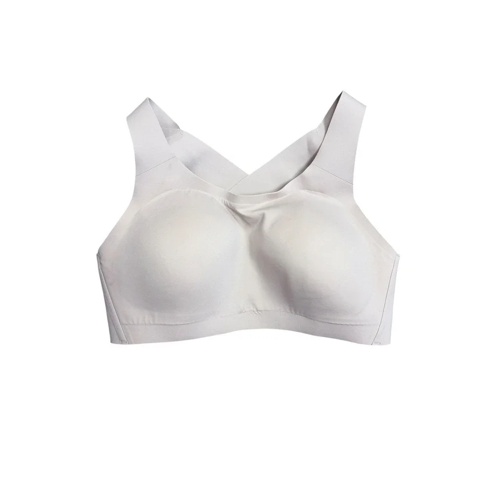 Lululemon Enlite Sports Bra 34C Gray High Impact Running Cross Back LW2BE0S